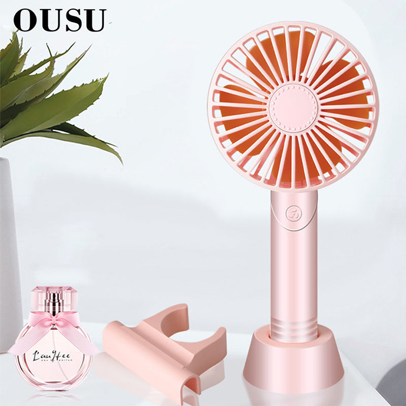 OUSU gadzety Aroma Aceite Esencial mini Ventilador USB Recargable Gadgets Electrónicos Ventilador de Escritorio Portátil Soporte para Teléfono Portátil